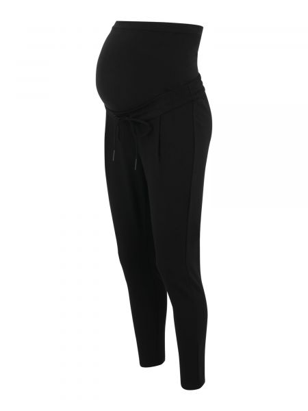 Plisované nohavice Vero Moda Maternity čierna