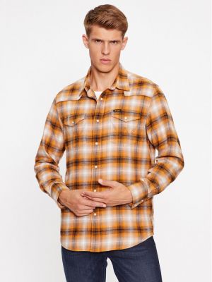 Джинсова сорочка Wrangler коричнева