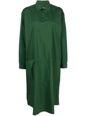 Памучна рокля Henrik Vibskov зелено