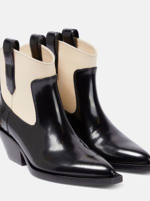 Kožené kotníkové boty Zimmermann černé