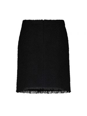 Mini falda con flecos de lana Seductive negro