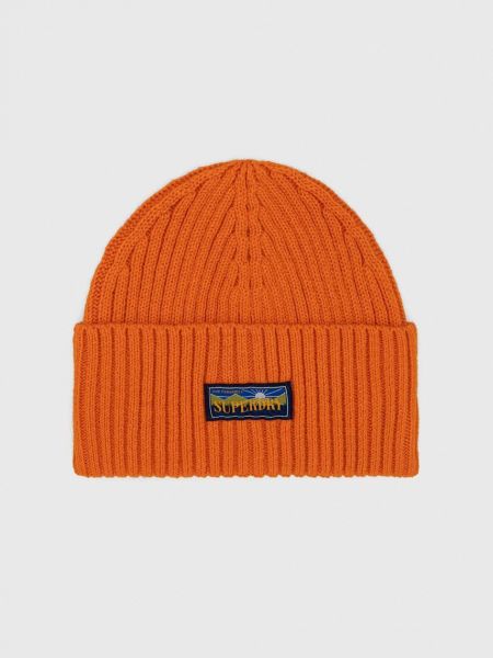 Вълнена шапка Superdry оранжево