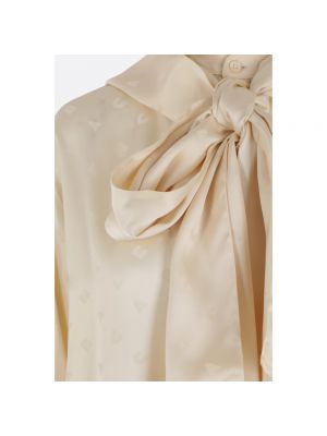 Blusa oversized de tejido jacquard Balenciaga beige