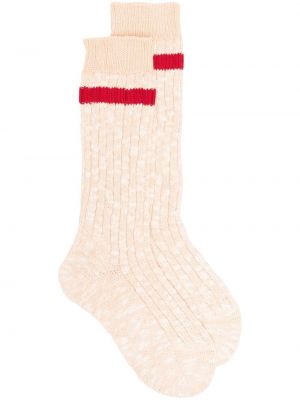 Pruhované bavlněné ponožky Jil Sander