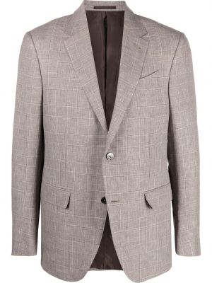 Kontrollerade blazer Zegna brun