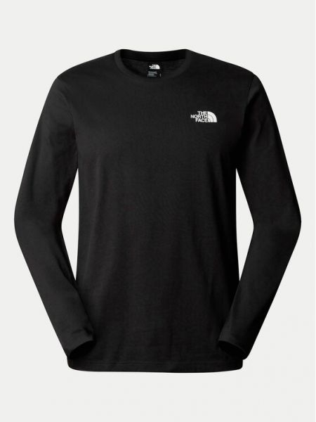 Marškinėliai ilgomis rankovėmis ilgomis rankovėmis The North Face juoda
