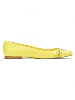 Bőr balerina cipők Sarah Chofakian sárga