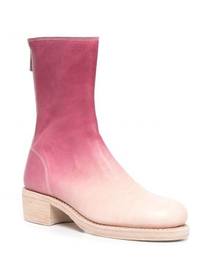 Ankle boots gradientowe Guidi różowe
