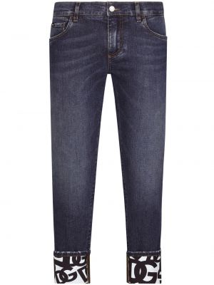 Lav midje jeans 7/8 Dolce & Gabbana blå