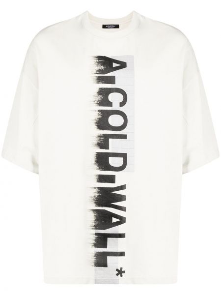 Raštuotas marškinėliai A-cold-wall* balta