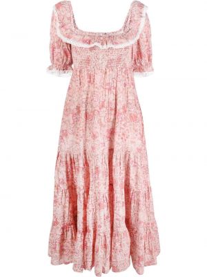 Paisley trykt dress Rixo rosa