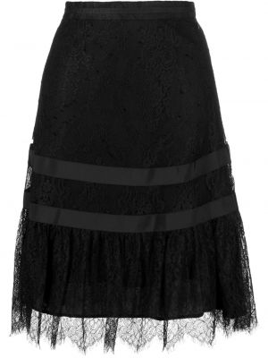 Čipkovaná sukňa Shiatzy Chen čierna