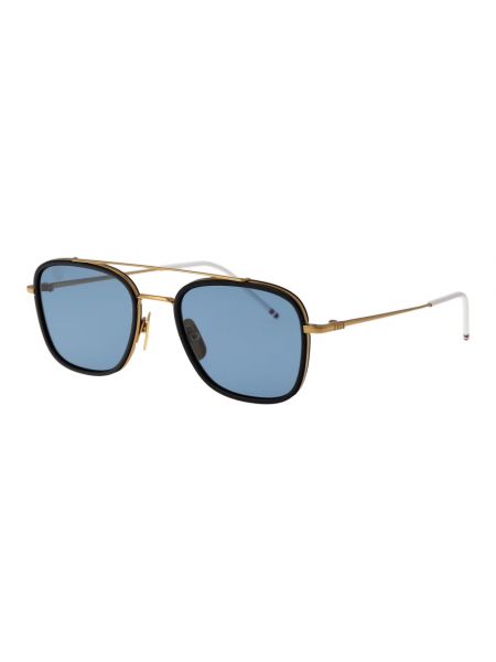 Okulary przeciwsłoneczne Thom Browne niebieskie