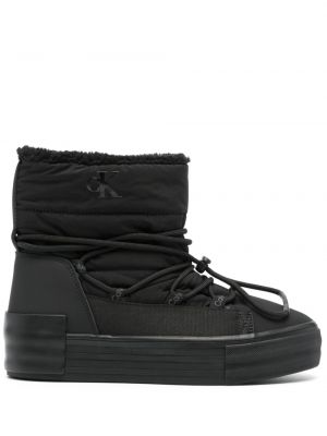 Обувки до глезена на платформе Calvin Klein Jeans черно