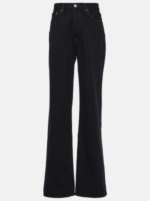 Voľné džínsy s vysokým pásom Re/done čierna