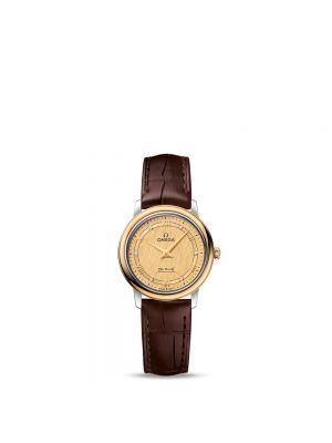 Brązowy zegarek Omega