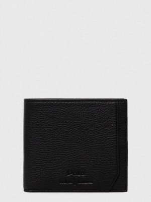 Чорний шкіряний гаманець Polo Ralph Lauren