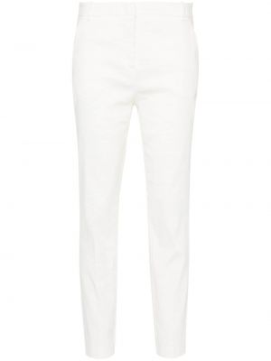 Pantalon slim plissé Pinko blanc