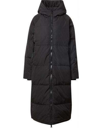 Пухено зимно палто Ichi черно