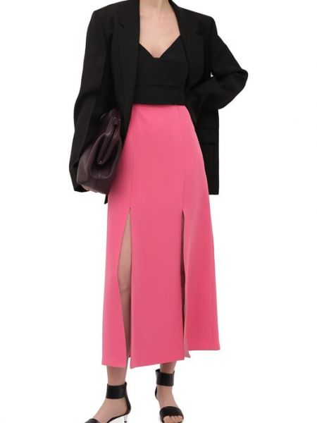 Шелковая юбка Valentino розовая