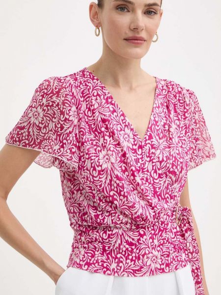 Bluza s printom Morgan ružičasta