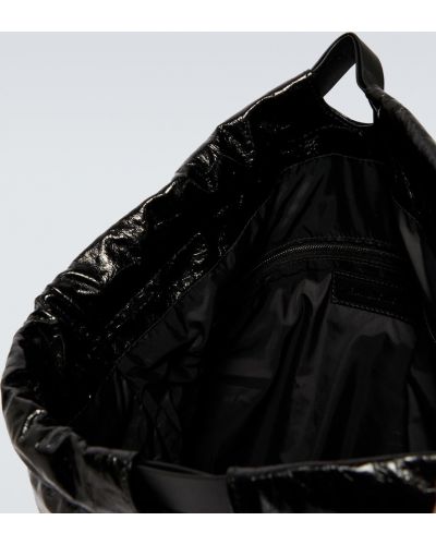 Kožená nákupná taška Balenciaga čierna