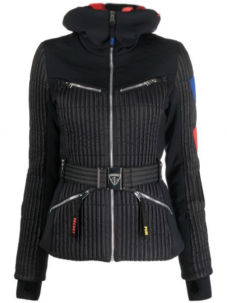 Lyžařská bunda na zip s páskem Rossignol - černá