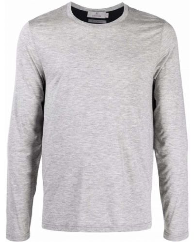 Camiseta de cuello redondo Canali gris