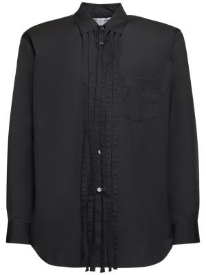 Bavlněná košile s třásněmi Comme Des Garçons Shirt černá