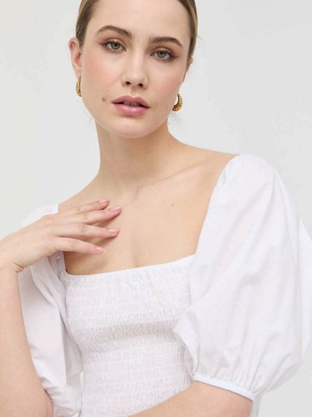 Памучна блуза Silvian Heach бяло