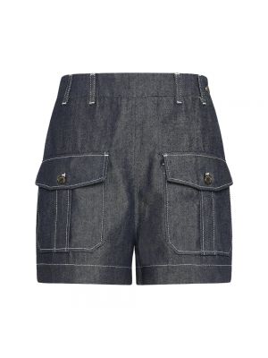 Leder jeans shorts Philippe Model