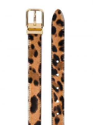 Cinturón con estampado leopardo Dolce & Gabbana