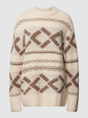 Dzianinowy sweter oversize Jake*s Studio Woman beżowy