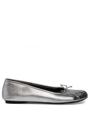 Pantofi din piele Balenciaga argintiu
