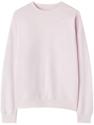 Sweatshirt mit stickerei aus baumwoll Jil Sander pink