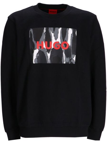Sweatshirt aus baumwoll mit print Hugo schwarz