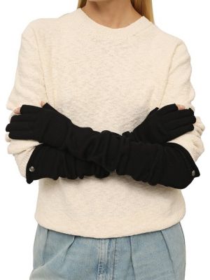 Шерстяные перчатки Rick Owens черные