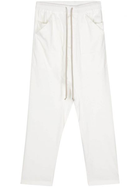 Pantaloni cargo din bumbac clasici Rick Owens Drkshdw alb