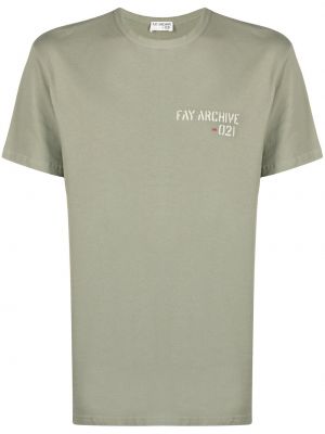 Camiseta con estampado Fay verde