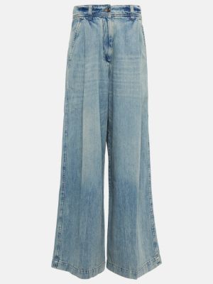 Oversized džíny s vysokým pasem Brunello Cucinelli modré