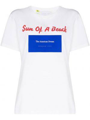 Camiseta con estampado Conner Ives blanco