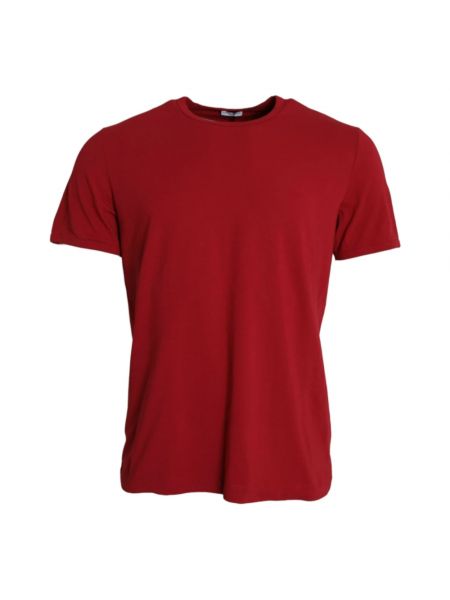 Haftowana koszulka Dolce And Gabbana czerwona