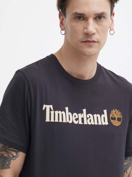 Bombažna majica Timberland črna
