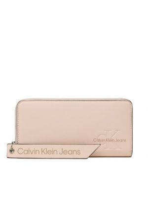 Портмоне с цип Calvin Klein Jeans розово