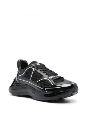 Sneakersy z nadrukiem Love Moschino czarne