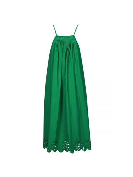 Pamut hosszú ruha Desigual zöld