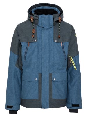 Skijaška jakna s melange uzorkom Icepeak plava