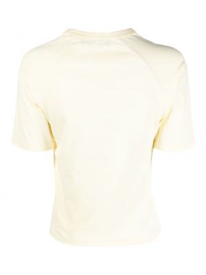 Bavlněné tričko s výšivkou Sunnei žluté