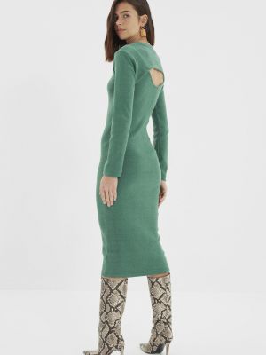 Pouzdrové šaty Trendyol zelené