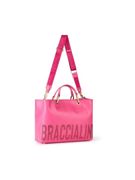 Bolso shopper Braccialini rosa